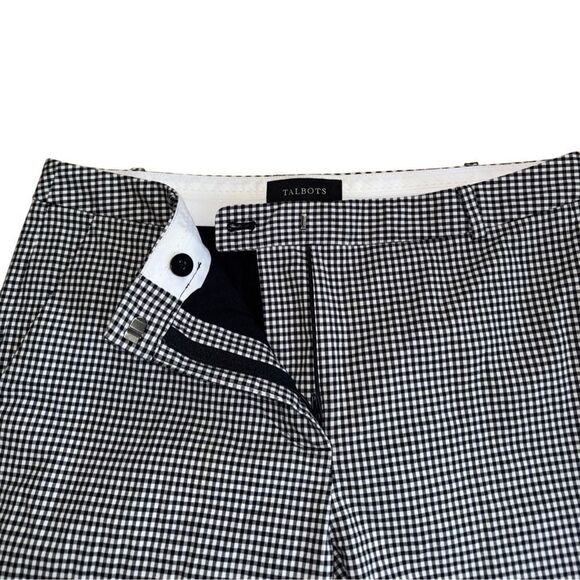 Talbots Women's Slim Crop Pant - Gingham Size 8 - Picture 5 of 6